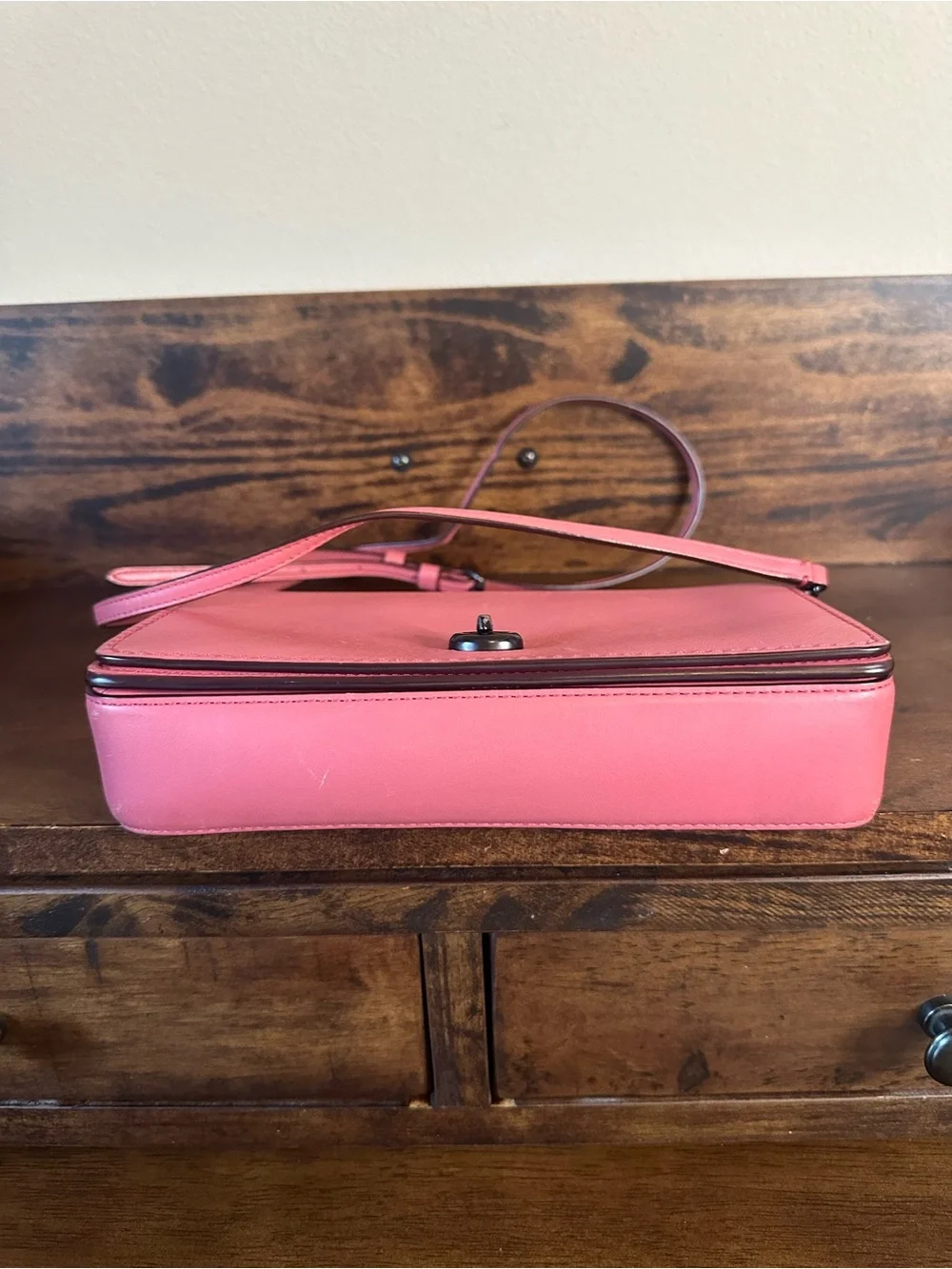 Coach 1941 Dinky Dahlia Pink Crossbody Clutch Bag